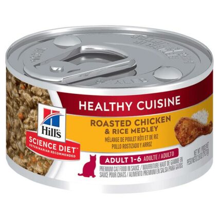 Hills Science Diet Adult Healthy Cuisine Chicken And Rice Medley Canned Cat Food