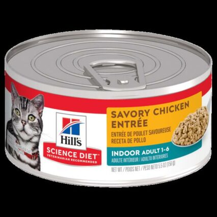 Hills Science Diet Adult Indoor Savory Chicken Entree Canned Cat Food