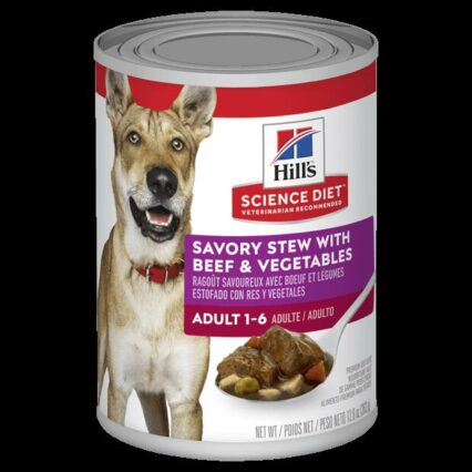 Hills Science Diet Adult Savory Stew Beef And Vegetables Canned Dog Food