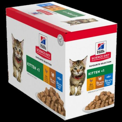 Hills Science Diet Kitten Favourite Selection Variety Pack Wet Cat Food Pouches