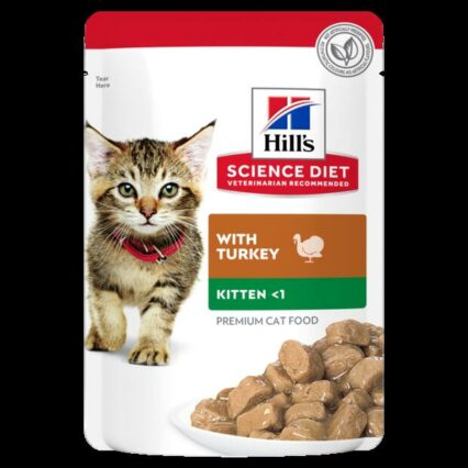 Hills Science Diet Kitten Turkey Wet Cat Food Pouches
