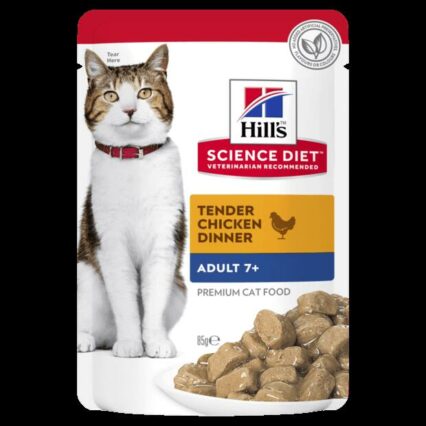 Hills Science Diet Senior 7 Plus Chicken Cat Food Pouches