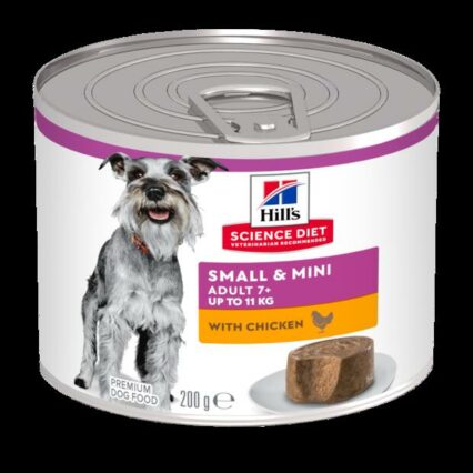 Hills Science Diet Senior 7 Plus Small And Mini Chicken Canned Dog Food