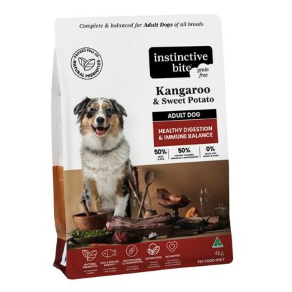 Instinctive Bite Kangaroo Digestion And Immune Grain Free Dry Dog Food