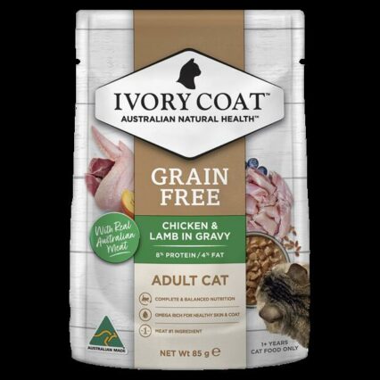 Ivory Coat Grain Free Adult Chicken And Lamb In Gravy Wet Cat Food