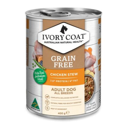 Ivory Coat Grain Free Wet Dog Food Adult Chicken Stew