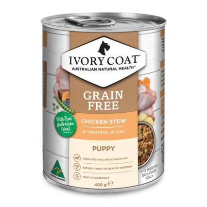 Ivory Coat Grain Free Wet Dog Food Puppy Chicken Stew