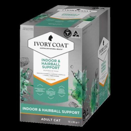 Ivory Coat Inspired By Raw Adult Indoor And Hairball Wet Cat Food