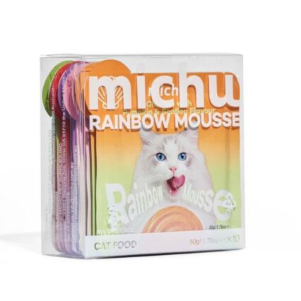 Michu Rainbow Mousse Mixed Flavours Wet Cat Food Pouch