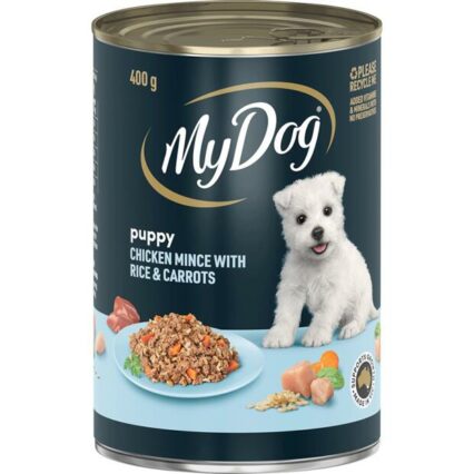 My Dog Puppy Mince Chicken Rice Carrots