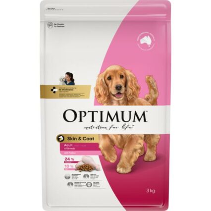 Optimum Adult Skin And Coat Dry Dog Food With Turkey