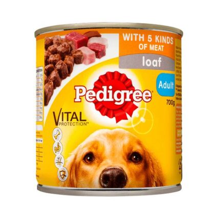 Pedigree 5 Meats Loaf Cans