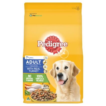 Pedigree 7 Plus Real Turkey Dry Dog Food