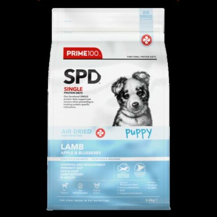 Prime100 Spd Lamb Apple And Blueberry Puppy Air Dried Dog Food