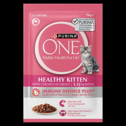 Purina One Kitten Chicken In Gravy Wet Cat Food Pouches
