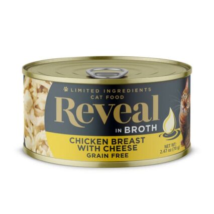 Reveal Natural Wet Cat Food Chicken Breast With Cheese In Broth