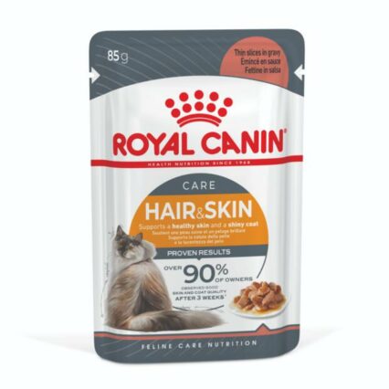 Royal Canin Hair And Skin Gravy Wet Cat Food Pouches