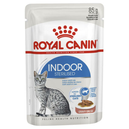 Royal Canin Indoor Adult Gravy Wet Cat Food Pouches