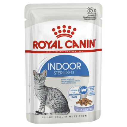Royal Canin Indoor Adult Jelly Wet Cat Food Pouches