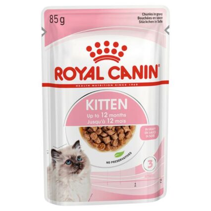 Royal Canin Kitten Instinctive Gravy Wet Cat Food Pouches