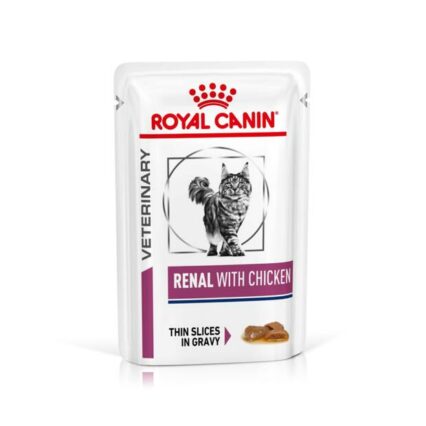 Royal Canin Veterinary Renal Chicken Wet Cat Food Pouches