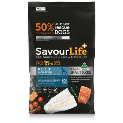 Savourlife Large Breed Adult Grain Free Fish Dry Dog Food
