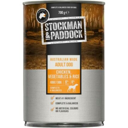 Stockman And Paddock Chicken With Vegeables And Rice Wet Dog Food