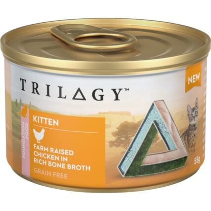 Trilogy Farm Raised Chicken In Bone Broth Wet Kitten Food