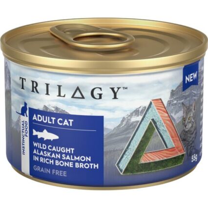 Trilogy Wild Caught Alaskan Salmon In Bone Broth Wet Cat Food