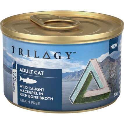 Trilogy Wild Caught Mackerel In Bone Broth Wet Cat Food