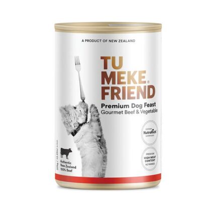 Tu Meke Friend Gourmet Beef Vegetable Premium Dog Food Canned