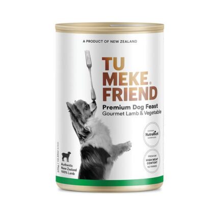 Tu Meke Friend Gourmet Lamb Vegetable Premium Dog Food Canned