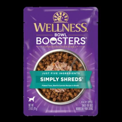 Wellness Bowl Boosters Wet Dog Food Mixer Topper Tuna Beef And Carrots