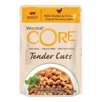 Wellness Core Tender Cuts With Chicken And Chicken Liver In Savoury Gravy Wet Cat Food
