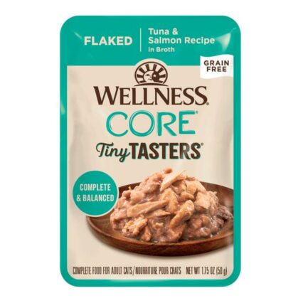 Wellness Core Tiny Tasters Flaked Tuna And Salmon In Broth Wet Cat Food