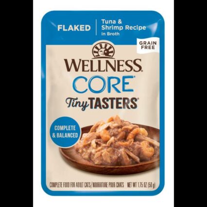 Wellness Core Tiny Tasters Flaked Tuna And Shrimp In Broth Wet Cat Food