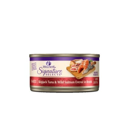 Wellness Signature Selects Flaked Tuna With Wild Salmon Broth Wet Cat Food