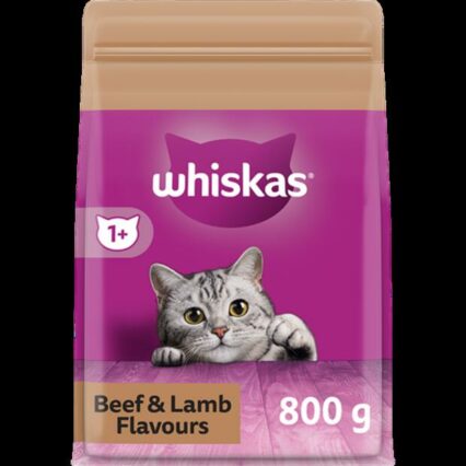 Whiskas 1 Plus Beef And Lamb Dry Cat Food