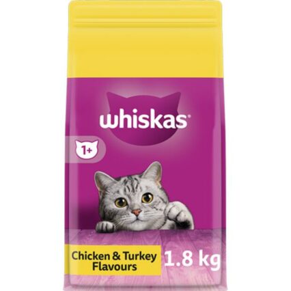 Whiskas 1 Plus Chicken And Turkey Dry Cat Food