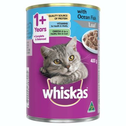 Whiskas Wet Cat Food Adult 1 Plus Ocean Fish Loaf