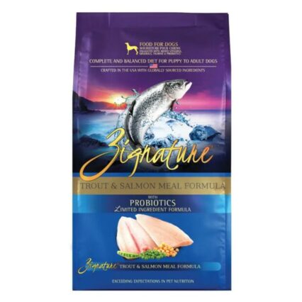 Zignature Grain Free Trout And Salmon Meal Formula Dry Dog Food