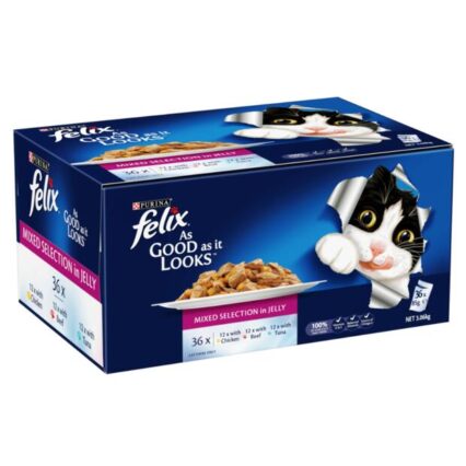 Felix As Good As It Looks Mixed Selection In Jelly Adult Wet Cat Food