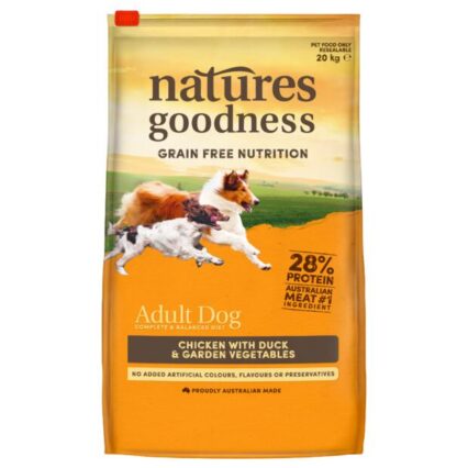 Natures Goodness Chicken With Duck And Garden Vegetables Adult Dry Dog Food