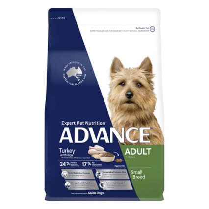 Advance Adult Small Breed Turkey With Rice Dry Dog Food 3 Kg
