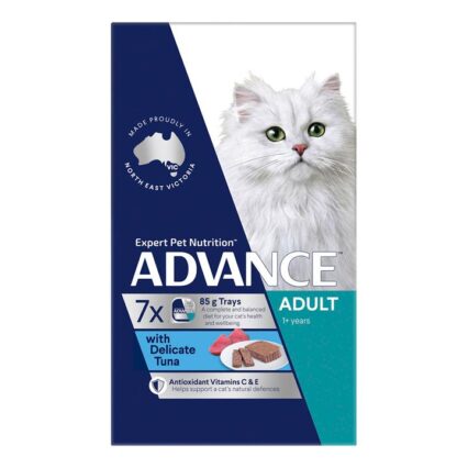 Advance Adult With Delicate Tuna Wet Cat Food 85gm 7 Pack