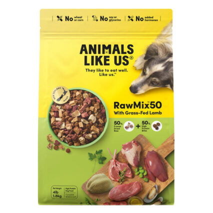 Animals Like Us Rawmix50 With Grass-Fed Lamb Dry Dog Food 1.8 Kg
