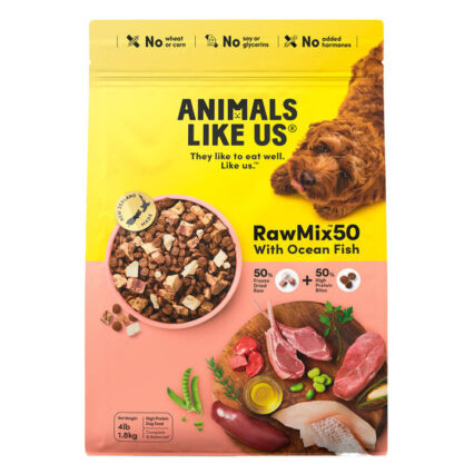 Animals Like Us Rawmix50 With Ocean Fish Dry Dog Food 1.8 Kg