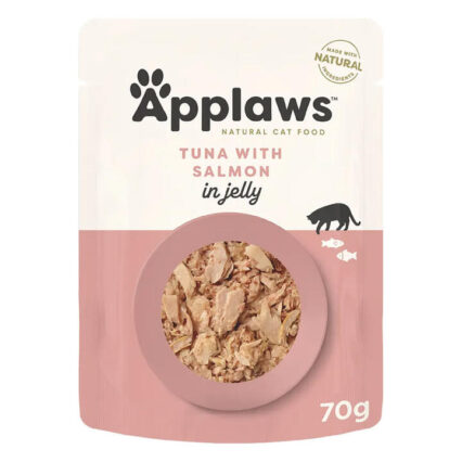 Applaws Natural Tuna With Salmon In Jelly Wet Cat Food 70gm 16 Pouches