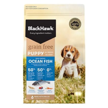 Black Hawk Grain Free Puppy Ocean Fish Dry Dog Food 15 Kg