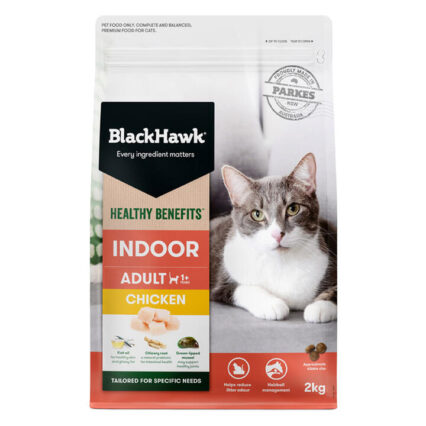 Black Hawk Healthy Benefits Indoor Adult 1+ Chicken Dry Cat Food 2 Kg